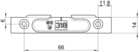 Code 001029 - Gâche bois - jeu de 4 mm - à toupiller - A8/A9