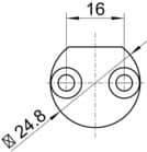Code 001036 - Gâche tringle haute et basse