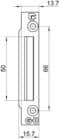 Code 001078 - Gâche bois - jeu de 4 mm - à toupiller - A8