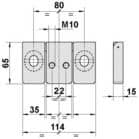 Code 002517 - Adaptateur montage des sabots pour basculant