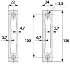Code 002800 - Serrure 3 points pêne dormant et rouleau 6374 pênes basculant long