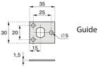 Code 002870 - Kit de tringles hautes et basses pour serrure menuiserie métallique