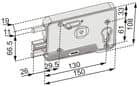 Code 003052 - Serrure horizontale de porte de garage