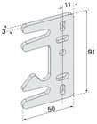 Code 003766 - Gâche plate pour serrure de porte de garage