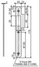 Code 004382 - Gâche plate pour serrure D 20