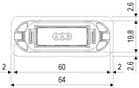 Code 006248 - Gâche Minimal rectangle