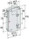 Code 007014 - Serrure Modulox à pêne réglable