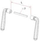 Code 007077 - Béquille double polycarbonate
