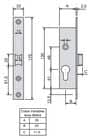 Code 007347 - Serrure demi-tour et cylindre série 33