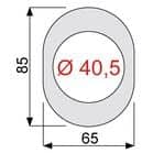 Code 007368 - Rosace extérieure ovale