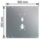 Code 008432 - Plaque de protection acier pour serrure 4 points