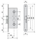 Code 010010 - Serrure d'urgence réversible CF 50 A