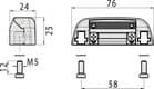Code 011207 - Gâche réglable porte 1 ou 2 vantaux