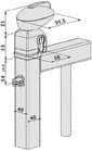 Code 011256 - Serrure pour portillon de piscine