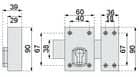 Code 012222 - Verrou à cylindre profil européen inox