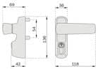 Code 018151 - Module extérieur pour anti-panique Idea inox