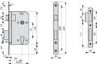 Code 019222 - Serrure axe 80 mm