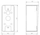 Code 020361 - Boîtier applique inox