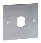Code 029075 - Plaque inox percée VIGIK