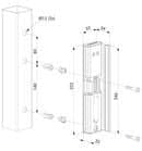 Code 029903 - Gâche électrique Modulec en applique pour serrures LAKQ/LUKY/LDK2