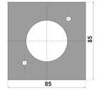 Code 051541 - Plaque de recouvrement pour faux pivot