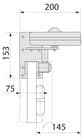 Code 052129 - Ferme-porte pour portillon extérieur