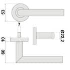 Code 060175 - Ensemble inox sur rosace SJ37