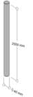 Code 062086 - Tube inox