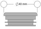Code 062093 - Embout pour tube inox