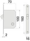 Code 063430 - Set serrure avec poignée cuvette ronde