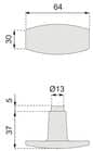 Code 064561 - Bouton / béquille