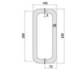 Code 064914 - Poignée de tirage Marion inox 304