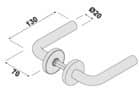 Code 065695 - Béquille double inox NT 93