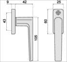 Code 067662 - Finition anodisé champagne