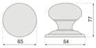 Code 072170 - Bouton de porte inox