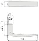 Code 072758 - Béquille double aluminium