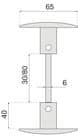 Code 077252 - Bouton double zamak