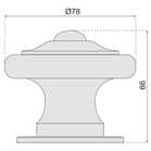 Code 078820 - Bouton de porte fixe traditionnel