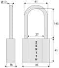 Code 080850 - Cadenas antivol zenith