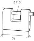 Code 083475 - Cadenas monobloc de sûreté