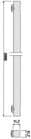 Code 091840 - Tringle aluminium en 2 500 mm