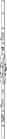 Code 092960 - Crémone verrou F7,5 cote D milieu