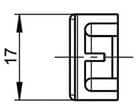 Code 093856 - Gâche bois - jeu de 4 mm - à défoncer en parement - A8/A9