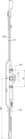 Code 095228 - Crémone bidirectionnelle F7,5 cote D fixe ajustable