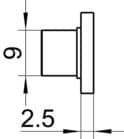 Code 095564 - Plaquette à galet pour gâche loquet