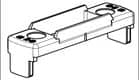 Code 096880 - Gâche pvc Zendow et Rehau / Optima et Veka 70