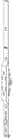 Code 097335 - Crémone F7,5 Cote D fixe sans rampe