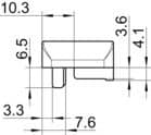 Code 097629 - Gâche - rehau : optima / titanium / platinium / aralya