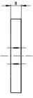 Code 099484 - GÂCHE BOIS - JEU DE 12 MM - EN APPLIQUE - FEUILLURE 24 X 8 MM - A13