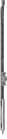 Code 099617 - Crémone inverseur F15 cote D fixe ajustable